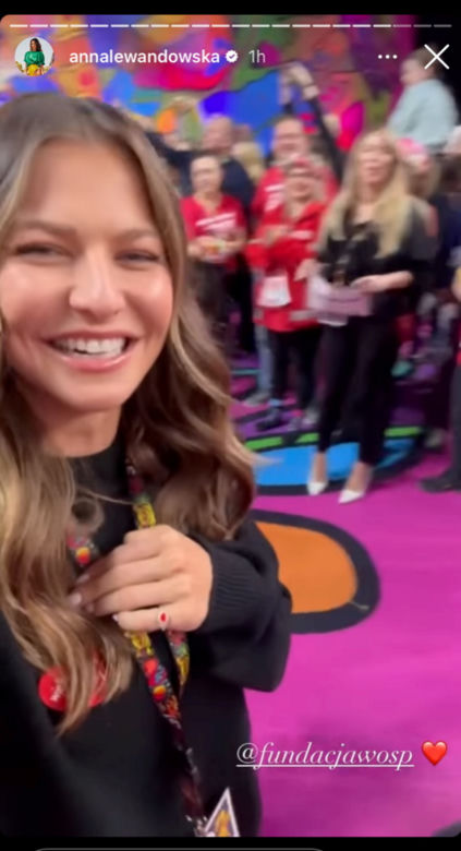 Anna Lewandowska na finale WOŚP 2023