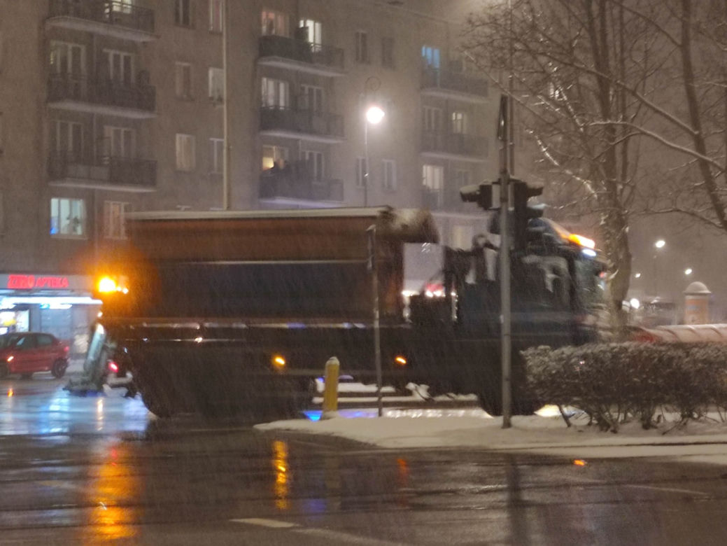 Śnieżna zima w Warszawie
