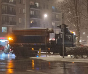 Śnieżna zima w Warszawie