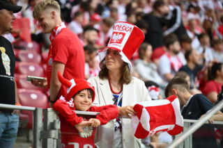 Kibice na meczu Polska-Nigeria