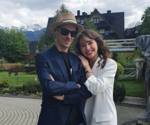Piotr Żyła i Marcelina Ziętek
