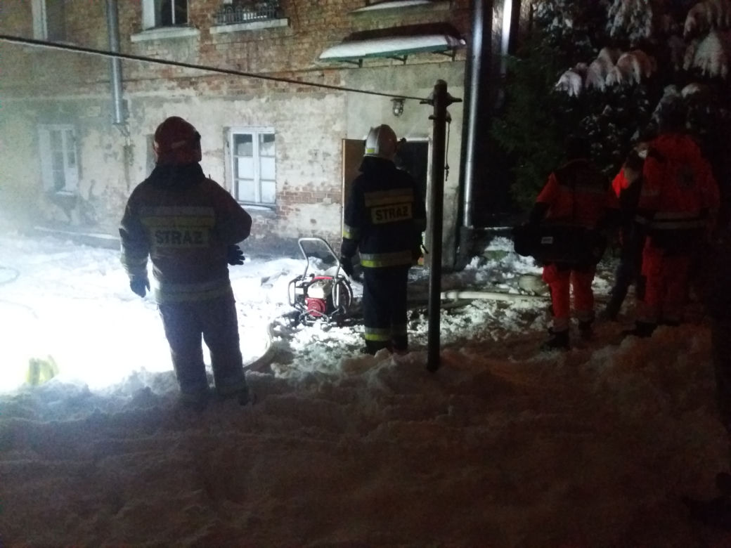 Pożar mieszkania na Wybickiego w Grudziądzu