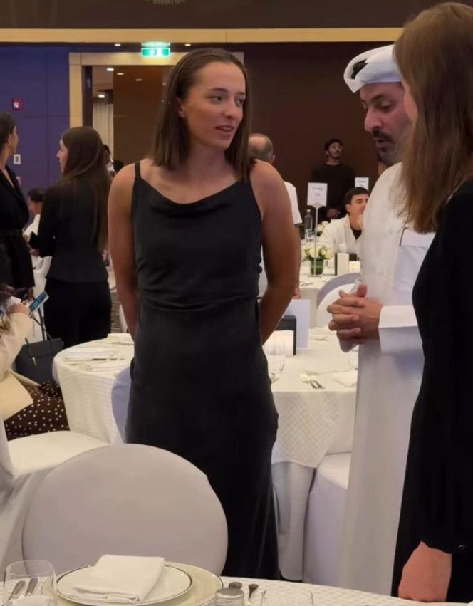 Iga Świątek na Players Party w Katarze