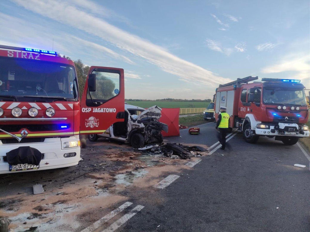 Do tragicznego wypadku doszło 15 października w Jagatowie (woj. pomorskie)