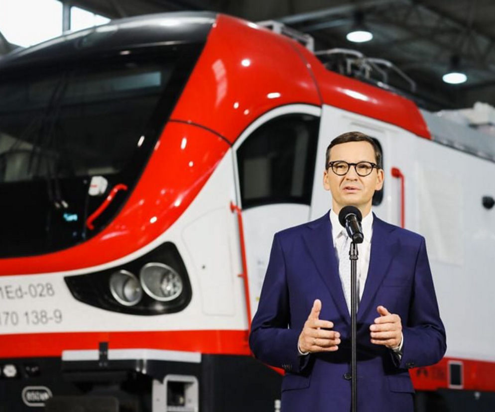 Mateusz Morawiecki w zakładzie PESA Bydgoszcz SA.