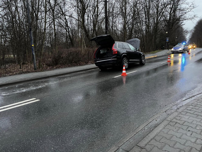Wypadek w Katowicach na ul. Kołodzieja