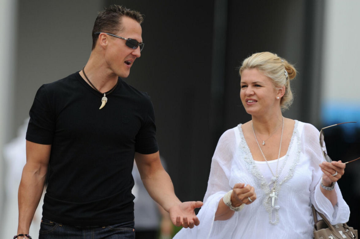 Michael Schumacher z żoną Corinną