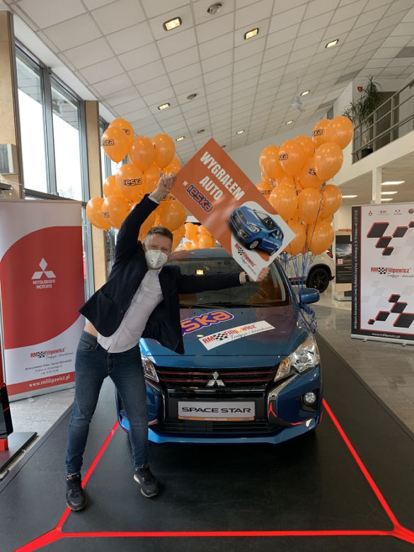 Bartek odebrał Mitsubishi Space Star od Radia ESKA!	