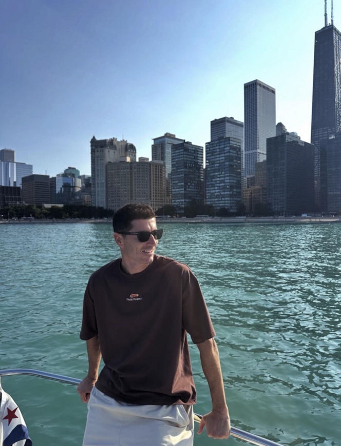 Robert Lewandowski zwiedzał Chicago