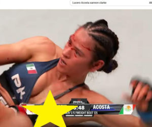 Piękna zawodniczka MMA Lucero Acosta zaliczyła wpadkę w czasie walki