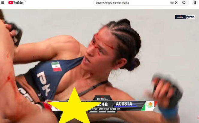 Piękna zawodniczka MMA Lucero Acosta zaliczyła wpadkę w czasie walki