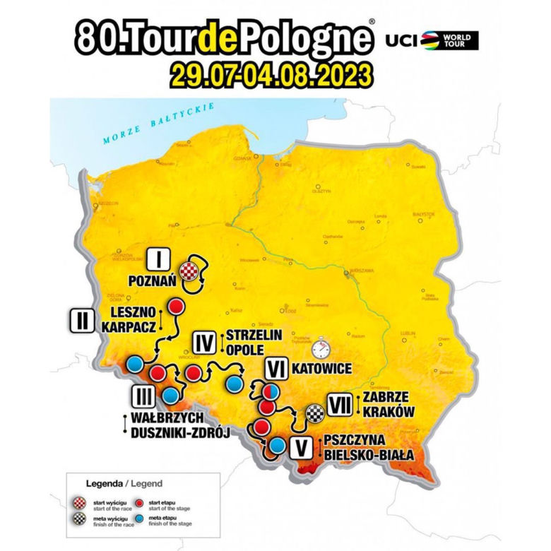 Tour De Pologne 2023 - MAPA