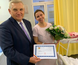 Białystok. Maja urodziła się 1 stycznia 2020 roku. Odwiedził ją prezydent Truskolaski