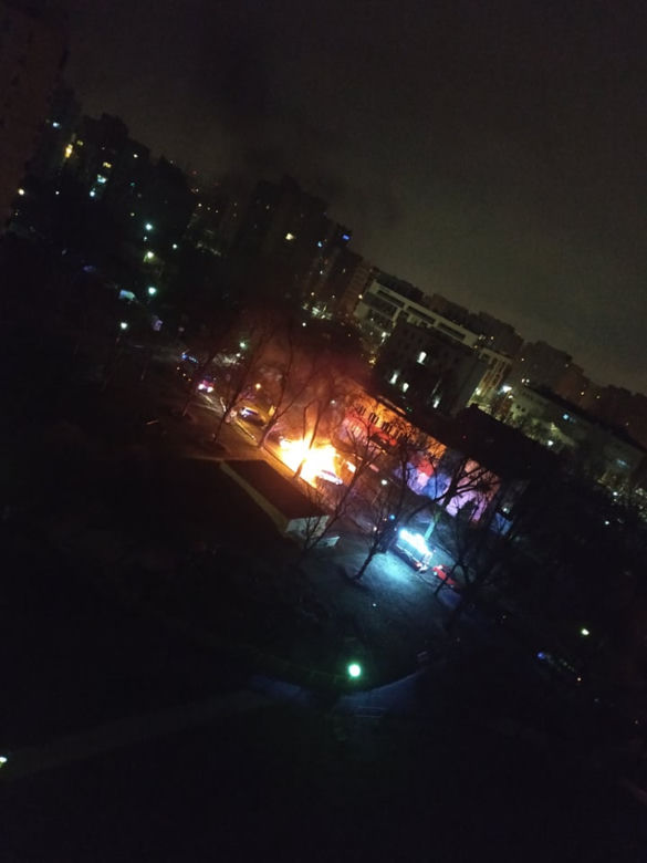 ​Pożar aut na Targówku 