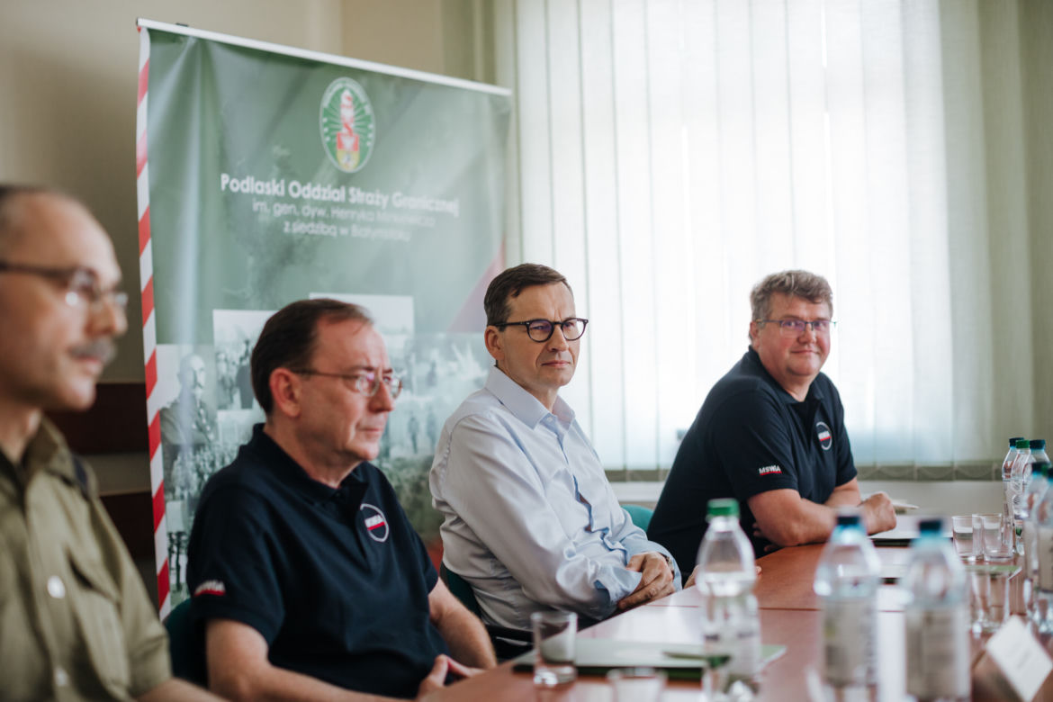 Zapora na granicy z Białorusią. Bariera fizyczna jest już gotowa