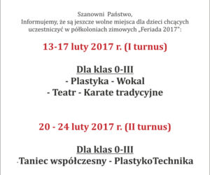 Półkolonie w Pałacu Młodzieży
