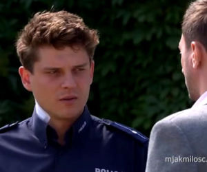 M jak miłość odc. 1401. Bartek (Arkadiusz Smoleński), Janek (Tomas Kollarik)
