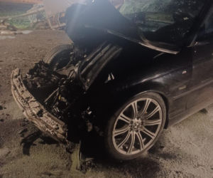 19-letni kierowca bmw uderzył w volkswagena. Groźny wypadek na DW309 na Rojęczynem [ZDJĘCIA]