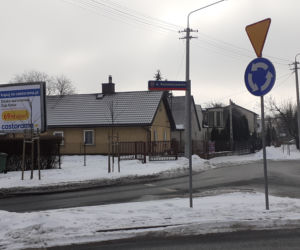 Ulica Kazimierzowska i zabytkowy budynek Mazowieckiego Ośrodka Doradztwa Rolniczego w Siedlcach w połowie lutego 2021