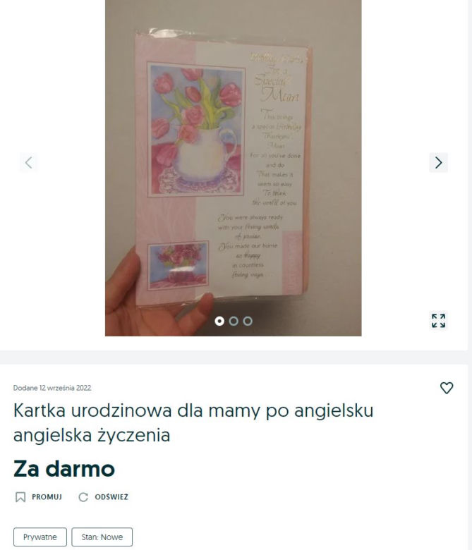 Darmowy prezent dla mamy