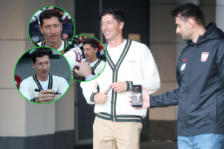 Robert Lewandowski dotarł na zgrupowanie, a tłum oszalał! Od razu zrobiło się gorąco