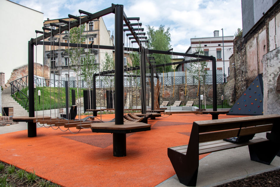 Nowy park kieszonkowy w Bytomiu: wielofunkcyjna strefa w centrum miasta
