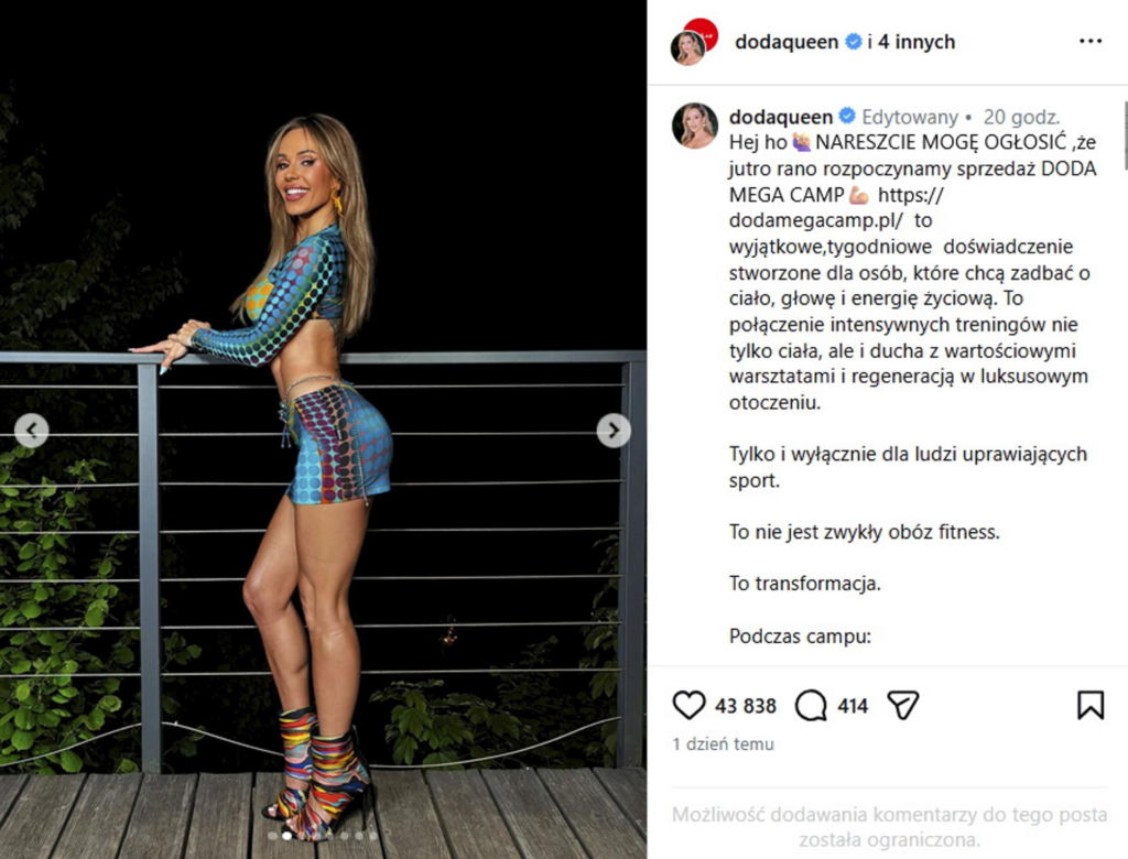 Doda wytrenuje twój brzuszek za 10 000 zł