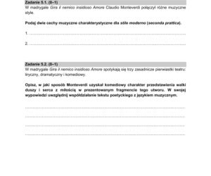 Matura 2021: historia muzyki. Pytania, arkusz CKE, zadania [poziom rozszerzony matura 5.05.2021] 