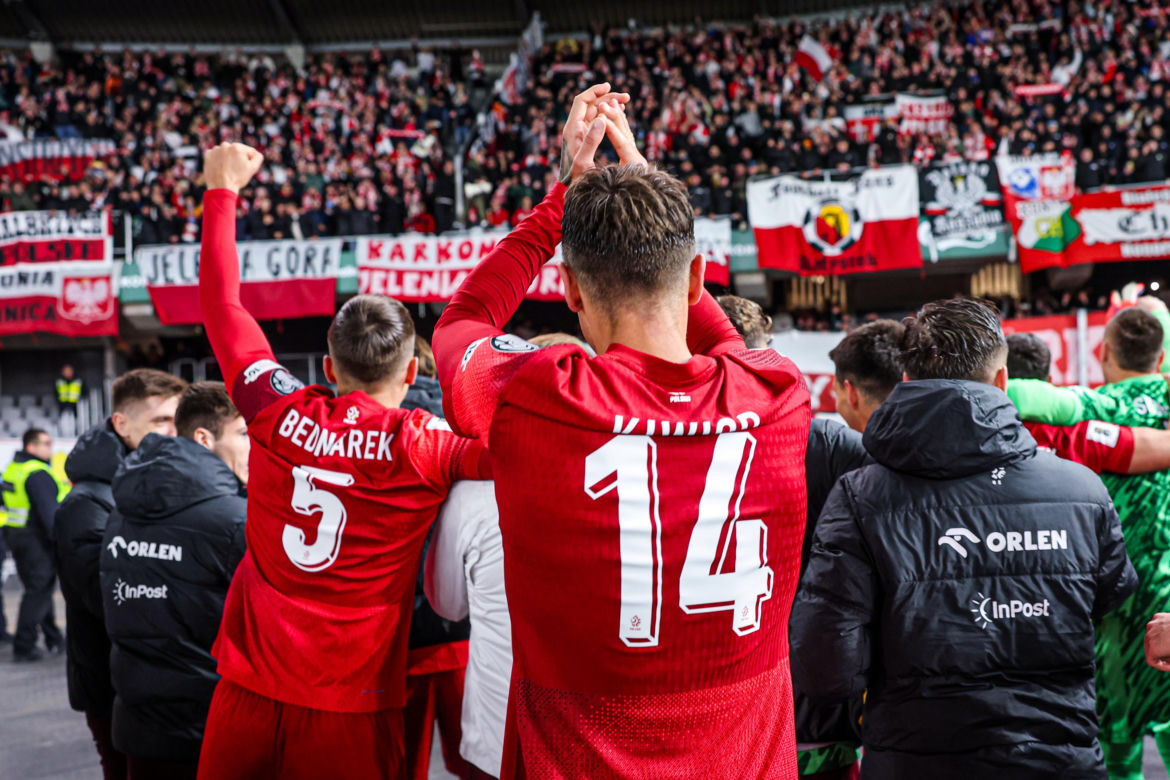 Polska - Litwa: Świętowanie wygranej