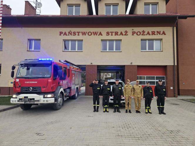 Hołd dla druha z OSP Trąbki