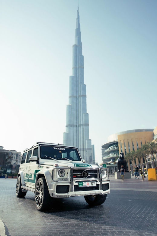 Mercedes G63 AMG Brabus - radiowóz w Dubaju