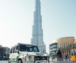 Mercedes G63 AMG Brabus - radiowóz w Dubaju