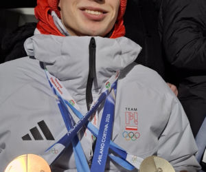 Powitanie Kacpra Tomasiaka w Bystrej 18.02.2026