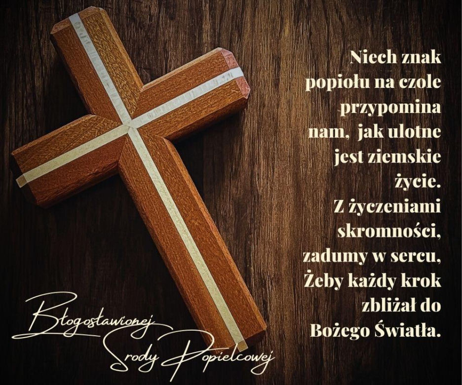 Obrazki z życzeniami na Środę Popielcową