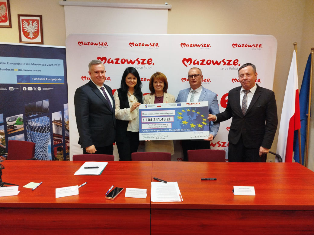 Ponad 13,7 mln zł z UE na modernizacje sieci wodociągowych w gminach Zbuczyn, Bielany i Platerów