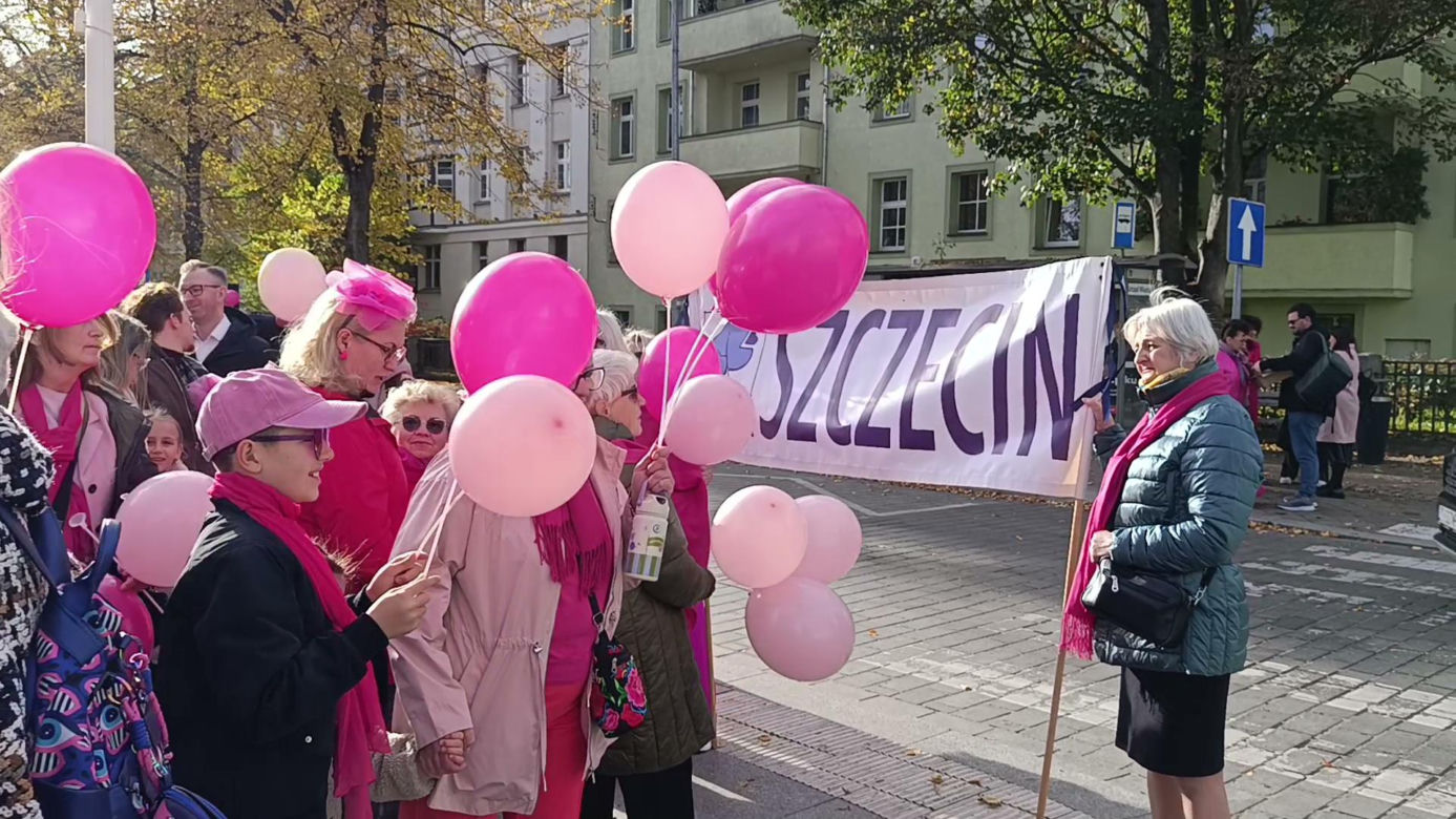 Marsz Różowej Wstążki w Szczecinie
