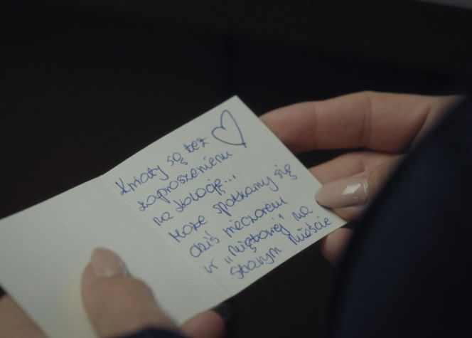 M jak miłość, odcinek 1912. liścik do Andrzeja Budzyńskiego (Krystian Wieczorek)