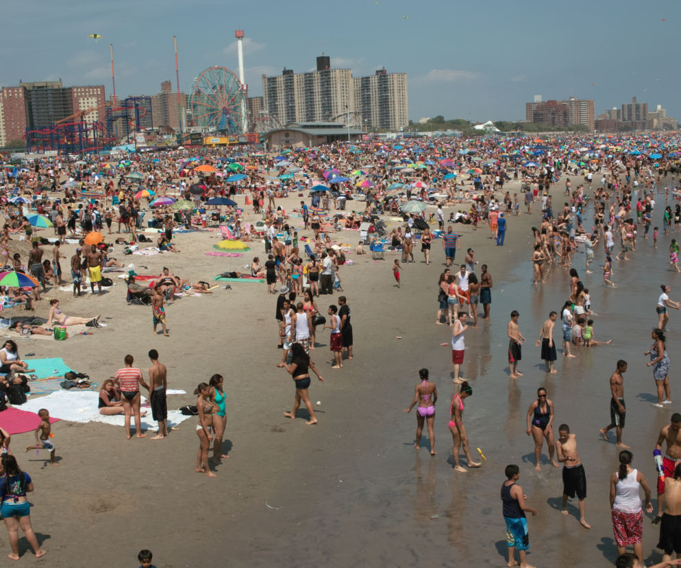 Conaey Island, plaża. lato, upały