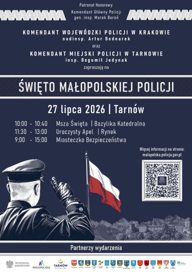 Plakat Święta Małopolskiej Policji w Tarnowie