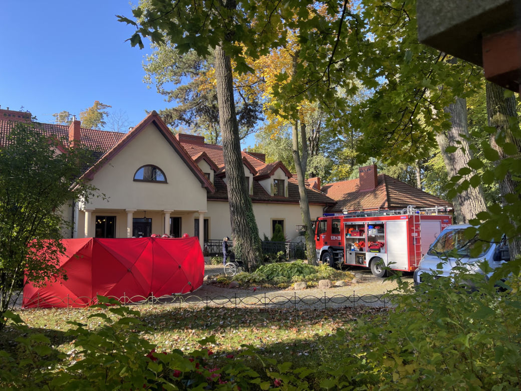 Pożar w Siennicy. Nie żyje dwóch pensjonariuszy domu opieki