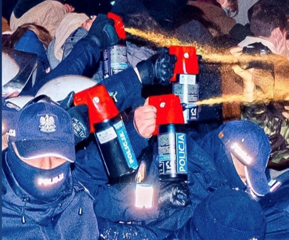 Pałki i gaz na ulicach