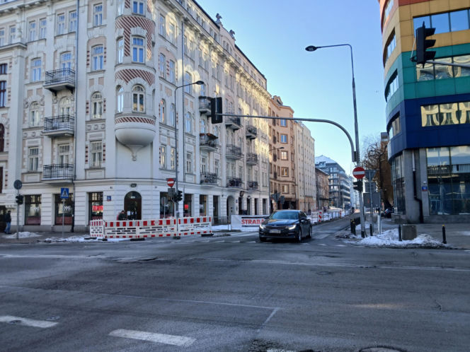 Przebudowa ul. Okrzei w Warszawie