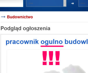 Pracownik ogulno budowlany