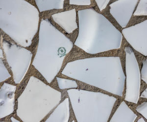 Przejście podziemne przy dawnej kopalni - mozaika z PRL