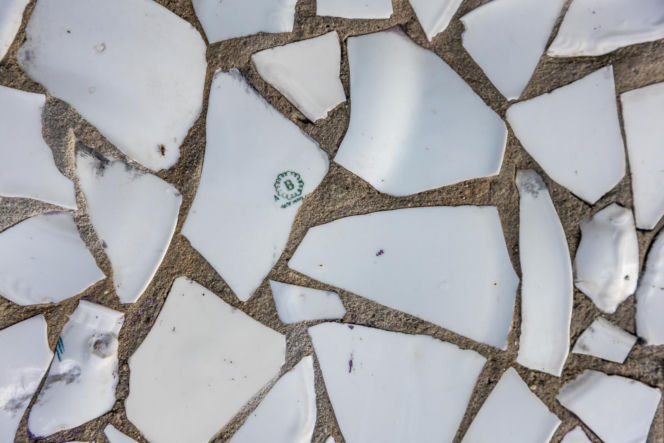 Przejście podziemne przy dawnej kopalni - mozaika z PRL