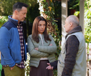 Barwy szczęścia odc. 3233. Mariusz (Rafał Cieszyński), Kasia (Katarzyna Glinka), Paweł (Tomasz Zarod)