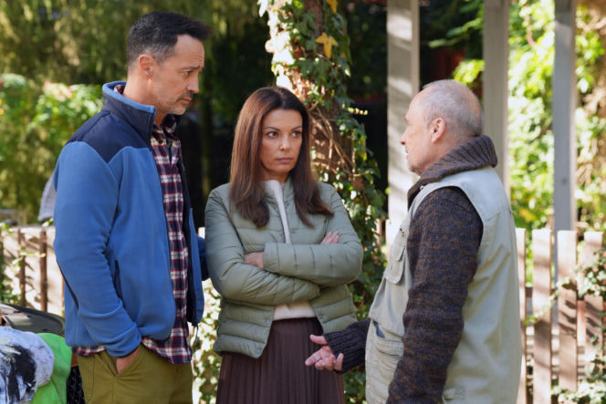 Barwy szczęścia odc. 3233. Mariusz (Rafał Cieszyński), Kasia (Katarzyna Glinka), Paweł (Tomasz Zarod)