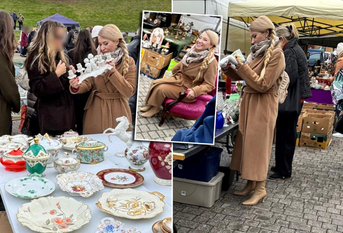 Wcisło buszuje na pchlim targu.