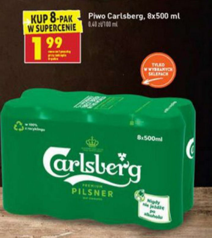 piwo Carlsberg 1,99 zł
