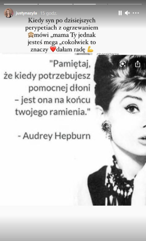 Syn komentuje działanie Justyny Żyły